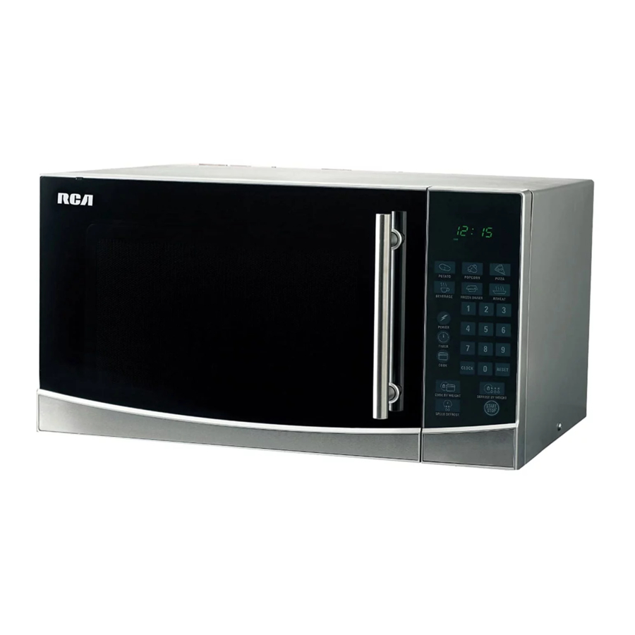 RCA RMW1108 - 1.1 CU FT HORNO DE MICROONDAS DE DISEÑO DE ACERO INOXIDABLE Manual