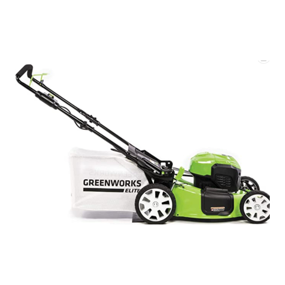 GreenWorks ELITE M-210-T Manuales
