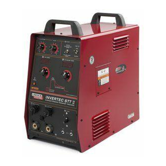 Lincoln Electric INVERTEC STT II Manual Del Operador