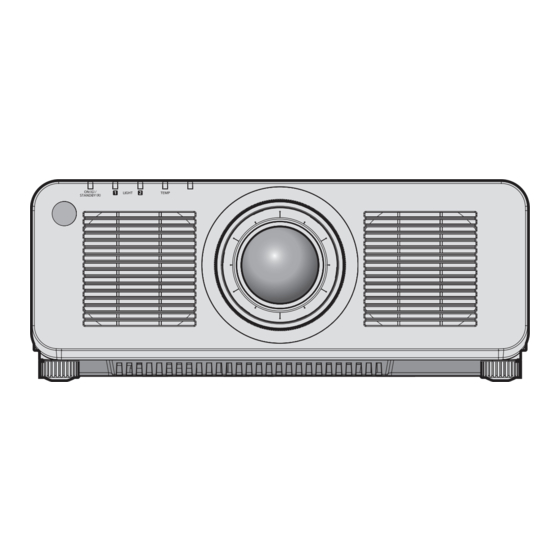 Panasonic PT-RZ120 Instrucciones De Operación