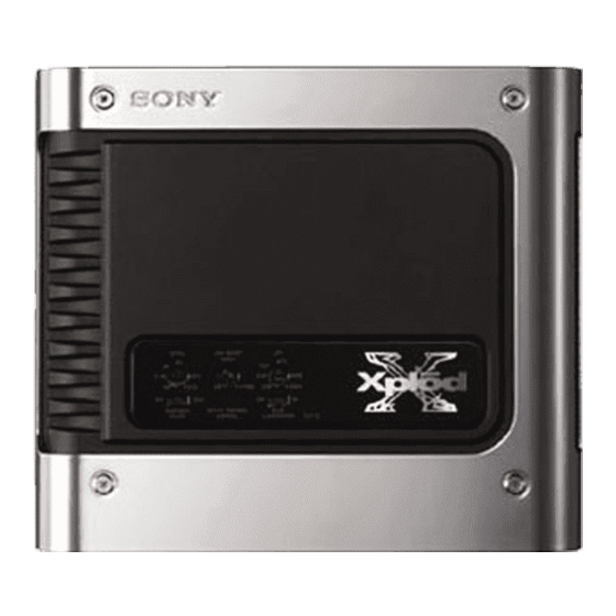 Sony XM-1S Manual De Servicio