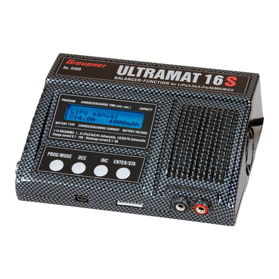 GRAUPNER ULTRAMAT 16 S Instrucciones De Utilizacion
