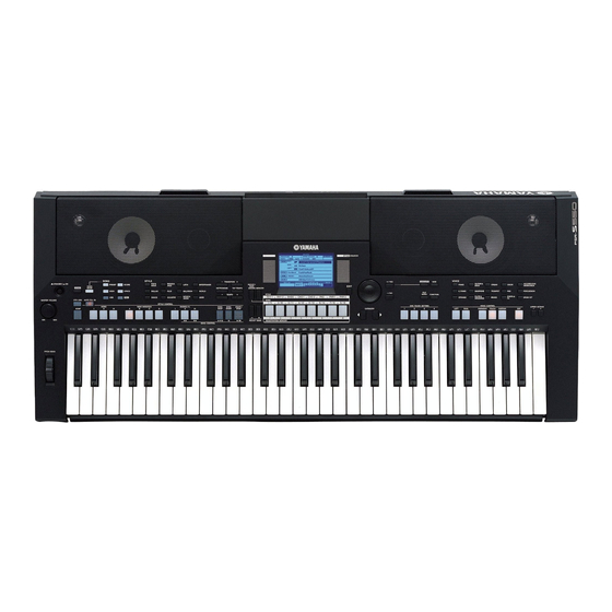 Yamaha PSR-S550 Manuales