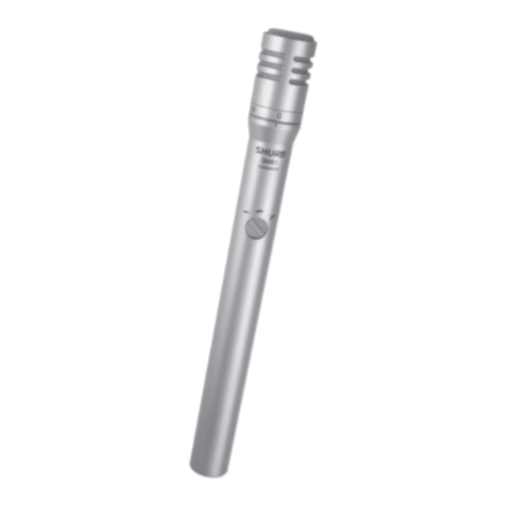 Shure SM81 Manual Del Usuario