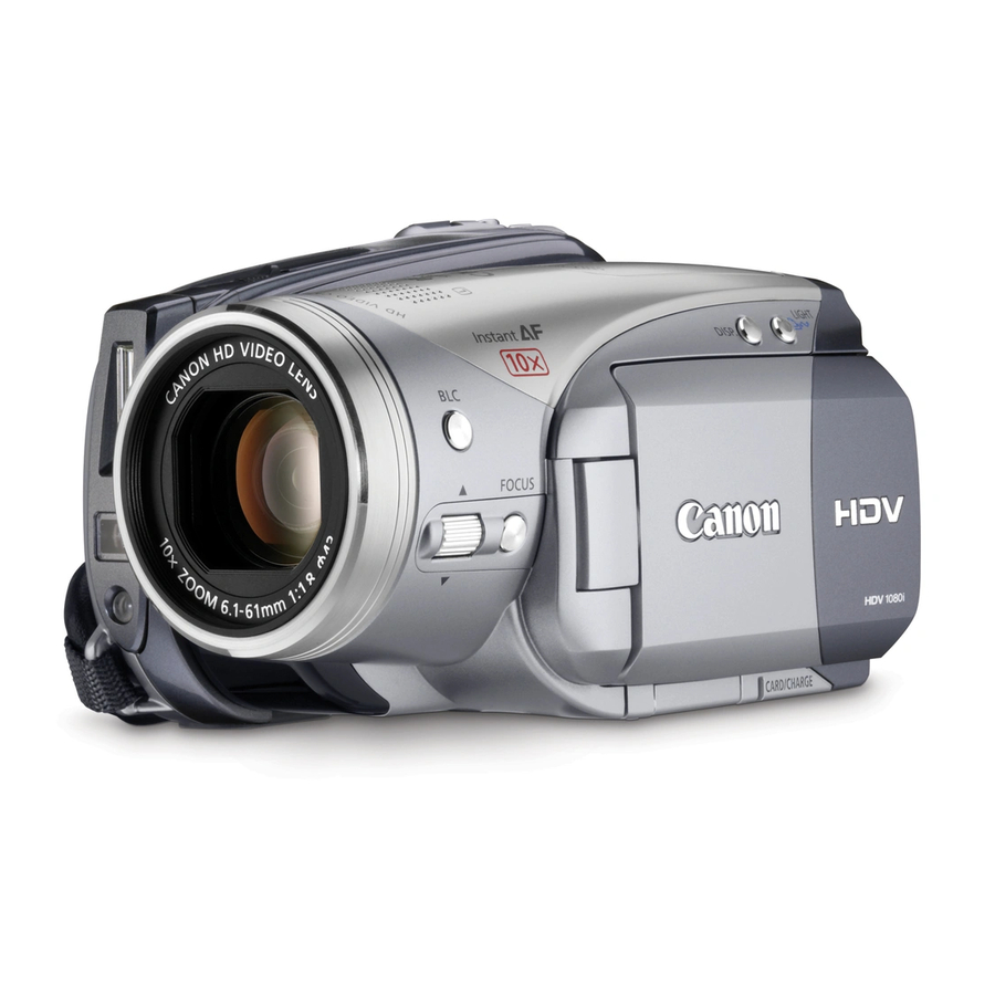 Canon HV20 Manual De Instrucciones