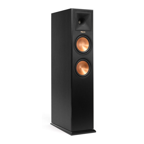 Klipsch REFERENCE PREMIERE RP-280F Manual Del Usuario