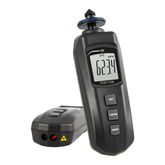 PCE Instruments PCE-T 238 Manual De Instrucciones
