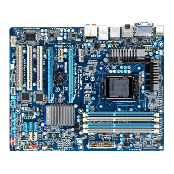 Gigabyte GA-H67A-UD3H Manual De Usuario