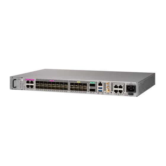 Cisco NCS 500 Serie Manual Del Usuario