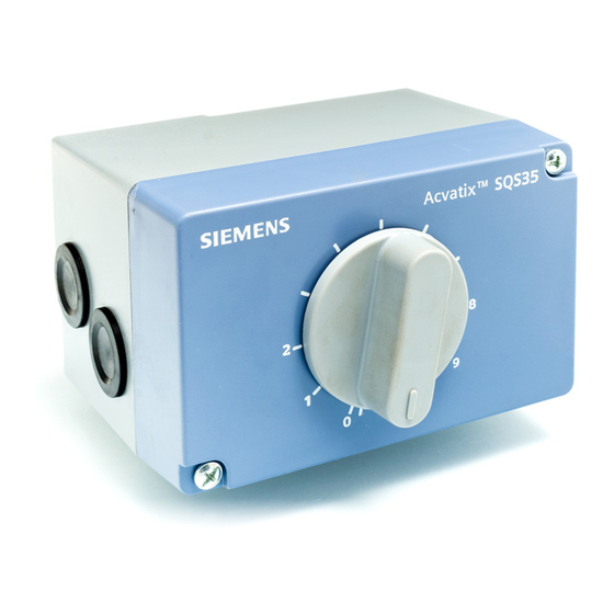 Siemens acvatix SQS35 Serie Instrucciones De Montaje