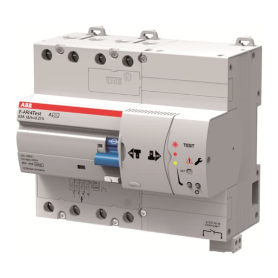 ABB F-ARI2Test A-25/0.03 Manual De Instrucciones