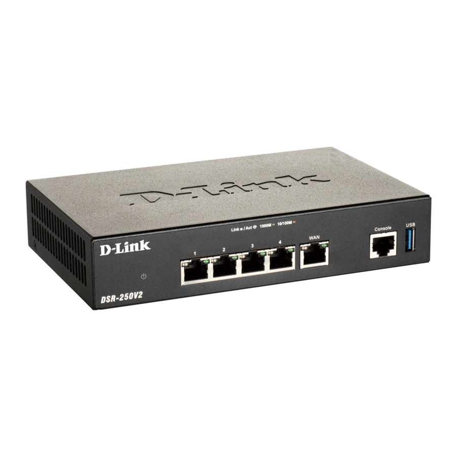 D-Link DSR-250V2 - Guía de instalación rápida del router VPN de ...
