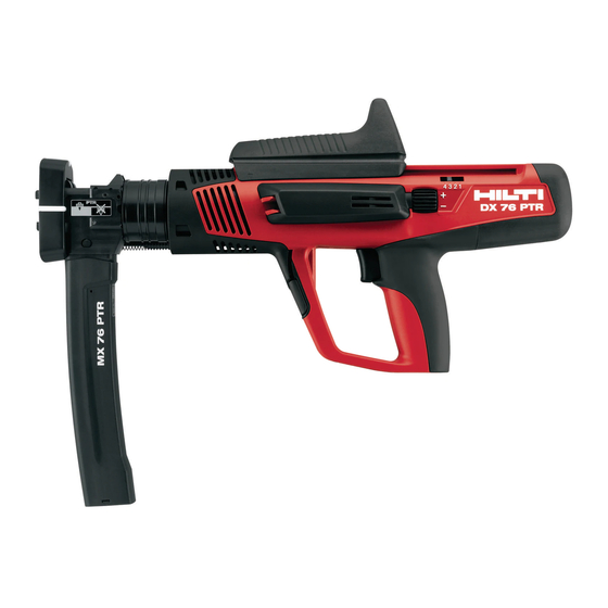 Hilti DX 76-PTR Manual De Instrucciones
