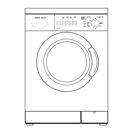 Bosch WFO 170P Instrucciones De Uso Y De Instalacion