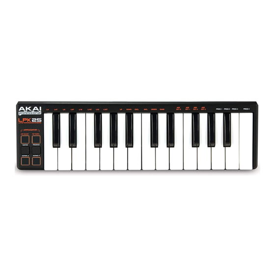 Akai Professional LPK25 Guia Del Usuario
