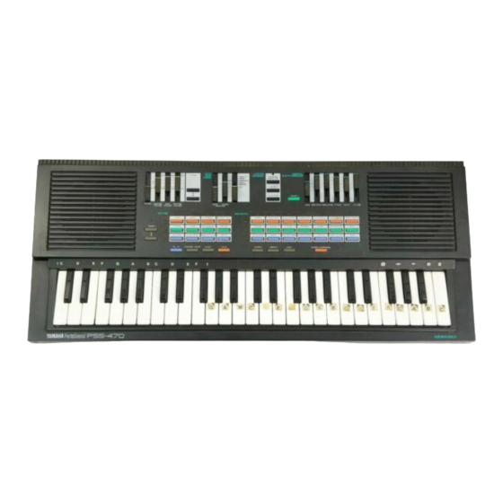 Yamaha PortaSound PSS-470 Manual Del Propietário