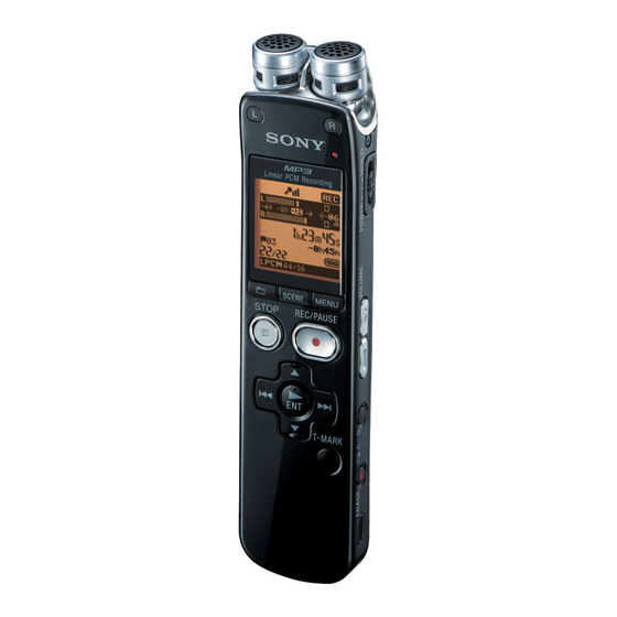 Sony ICD-SX712 Manual De Instrucciones
