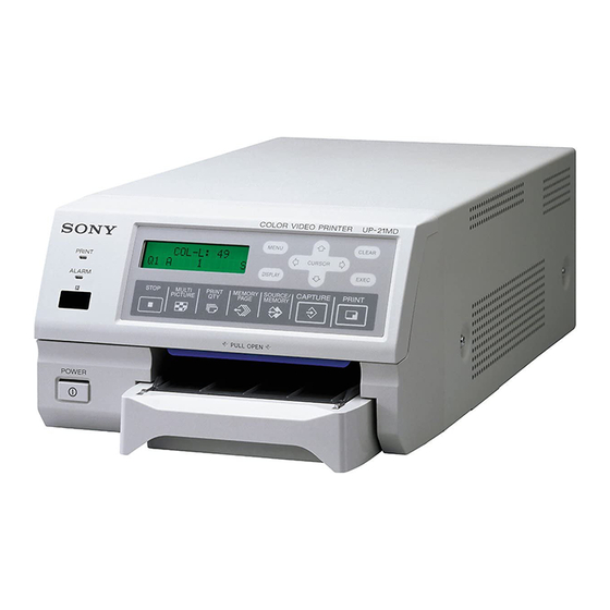 Sony UP-21MD Manual De Instrucciones