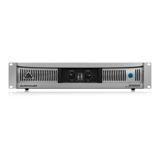 Behringer EUROPOWER EPQ1200 Manual De Instrucciones