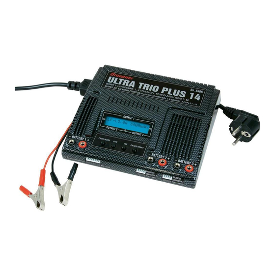 GRAUPNER ULTRA TRIO PLUS 14 Instrucciones De Utilizacion