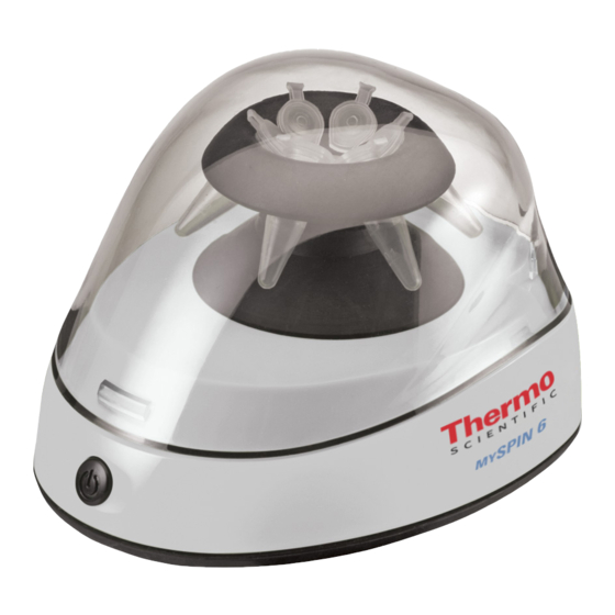 Thermo Scientific mySPIN 6 Manual De Instrucciones