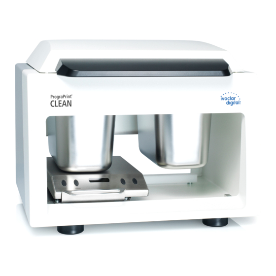 Ivoclar digital PrograPrint Clean Manuales