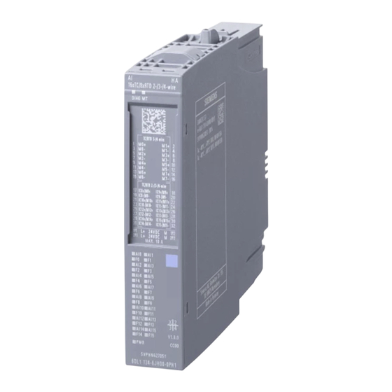 Siemens SIMATIC ET 200SP Manual Del Producto