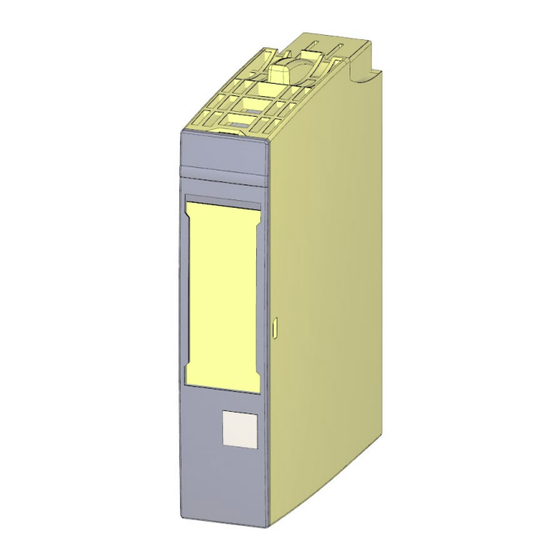 Siemens SIMATIC ET 200SP Manual De Producto