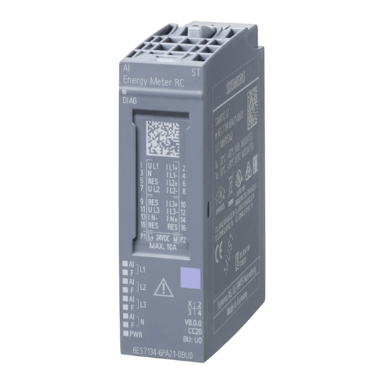Siemens SIMATIC ET 200SP Manual De Producto