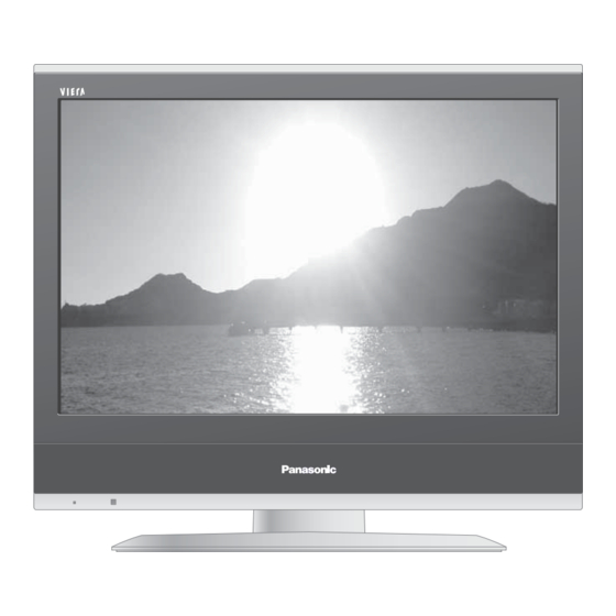Panasonic VIERA TX-20LA80F Manual De Instrucciones