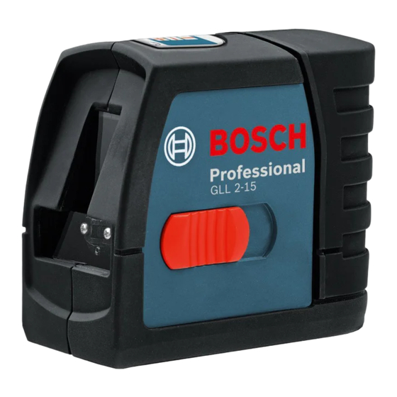 Bosch GLL 2-15 Manual Original