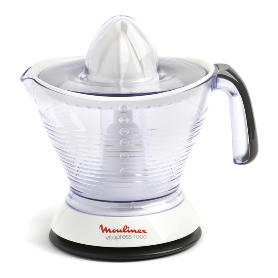 Moulinex vitapress Manual De Instrucciones