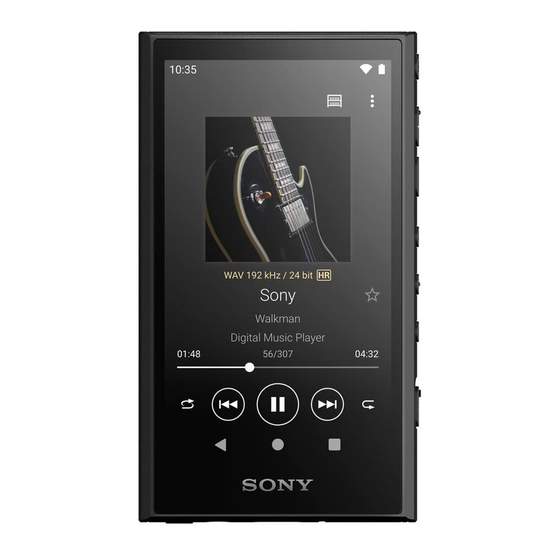 Sony Walkman NW-A306 Manual De Instrucciones