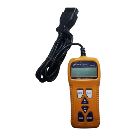 Actron AutoScanner CP9135 Manual De Instrucciones
