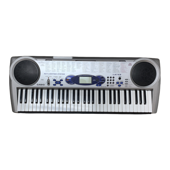 Casio LK-43 Guia Del Usuario