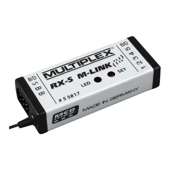 Multiplex RX-5 light M-LINK Manual De Instrucciones