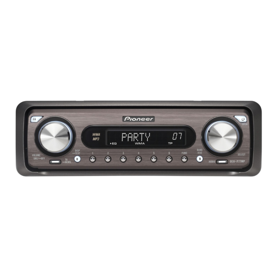 Pioneer DEH-P77MP Manual De Instrucciones