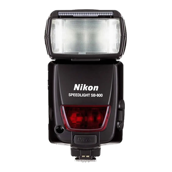 Nikon SB-800 Manuales