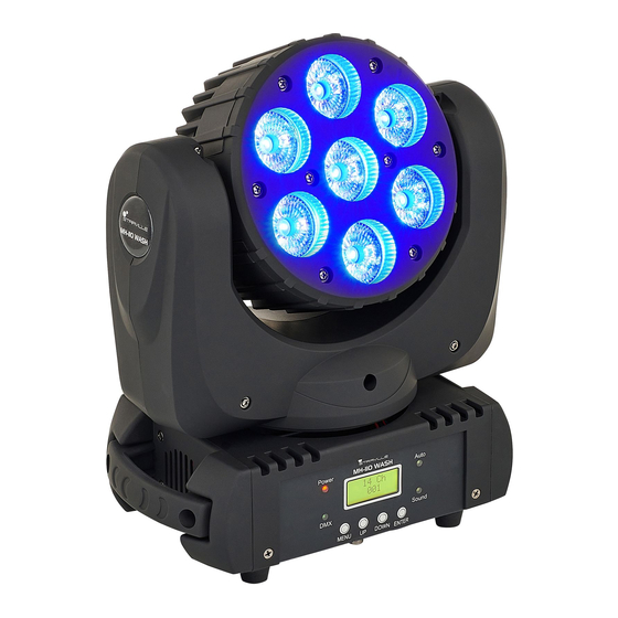 thomann Stairville MH-110 Wash 7x10 LED Manual De Instrucciones