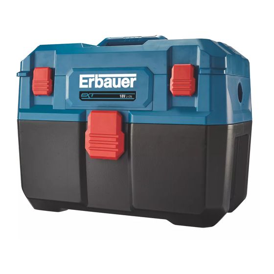 Erbauer ETBV18-Li Manual De Instrucciones
