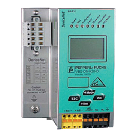 Pepperl+Fuchs VBG-DN-K20-D Instrucciones De Montaje