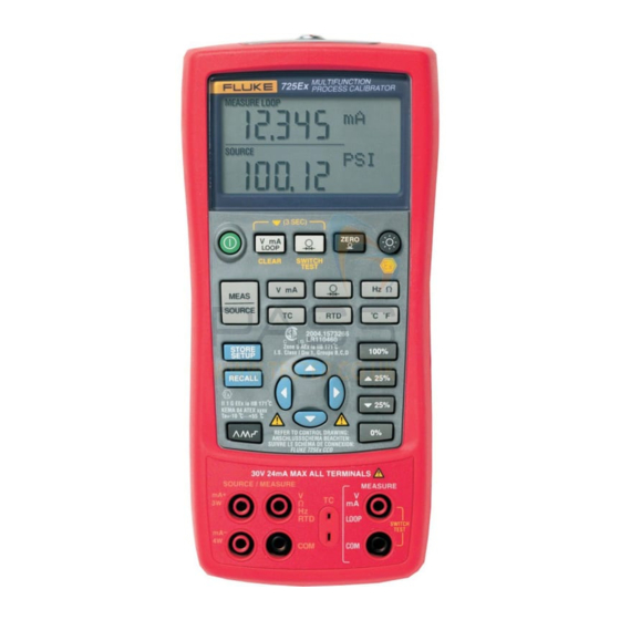 Fluke 725Ex Manual De Uso