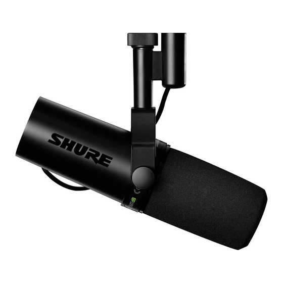 Shure SM7dB Manual