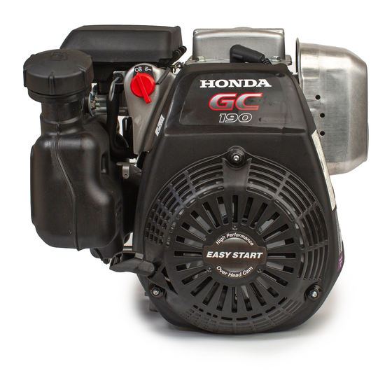 Honda GC160 Manual Del Proprietário