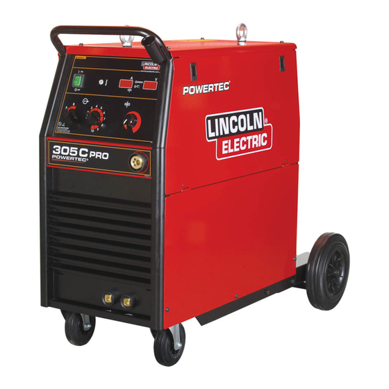 Lincoln Electric POWERTEC 305C PRO Manuales