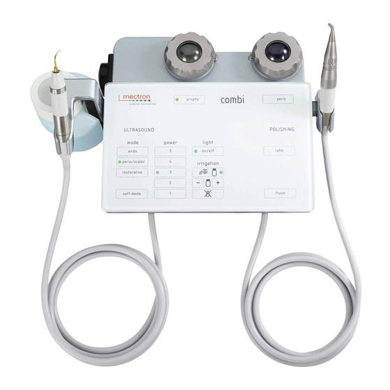 Mectron combi touch Manual De Uso Y Mantenimiento