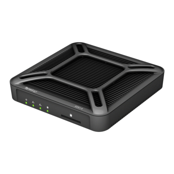 Synology EDS14 Guía De Instalación Rápida