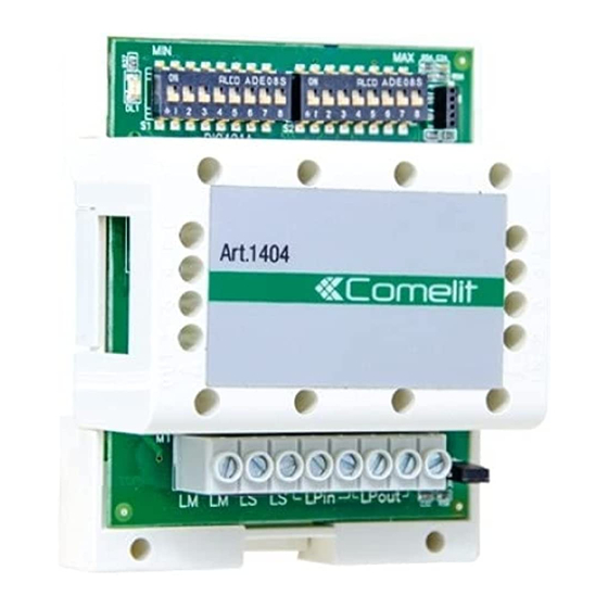 Comelit 1404 Manual Tecnico