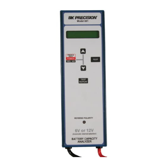 BK Precision 601 Manual De Instrucciones