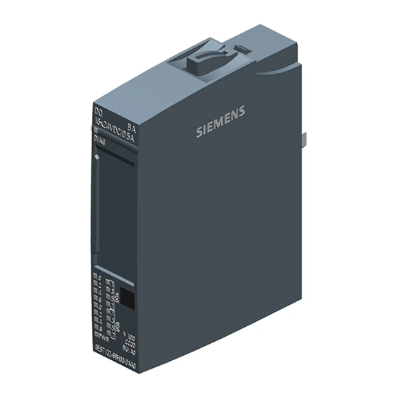 Siemens SIMATIC ET 200SP DQ 16x24VDC/0.5A BA Manual De Producto